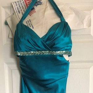 David's Bridal Floor Length Prom Dress